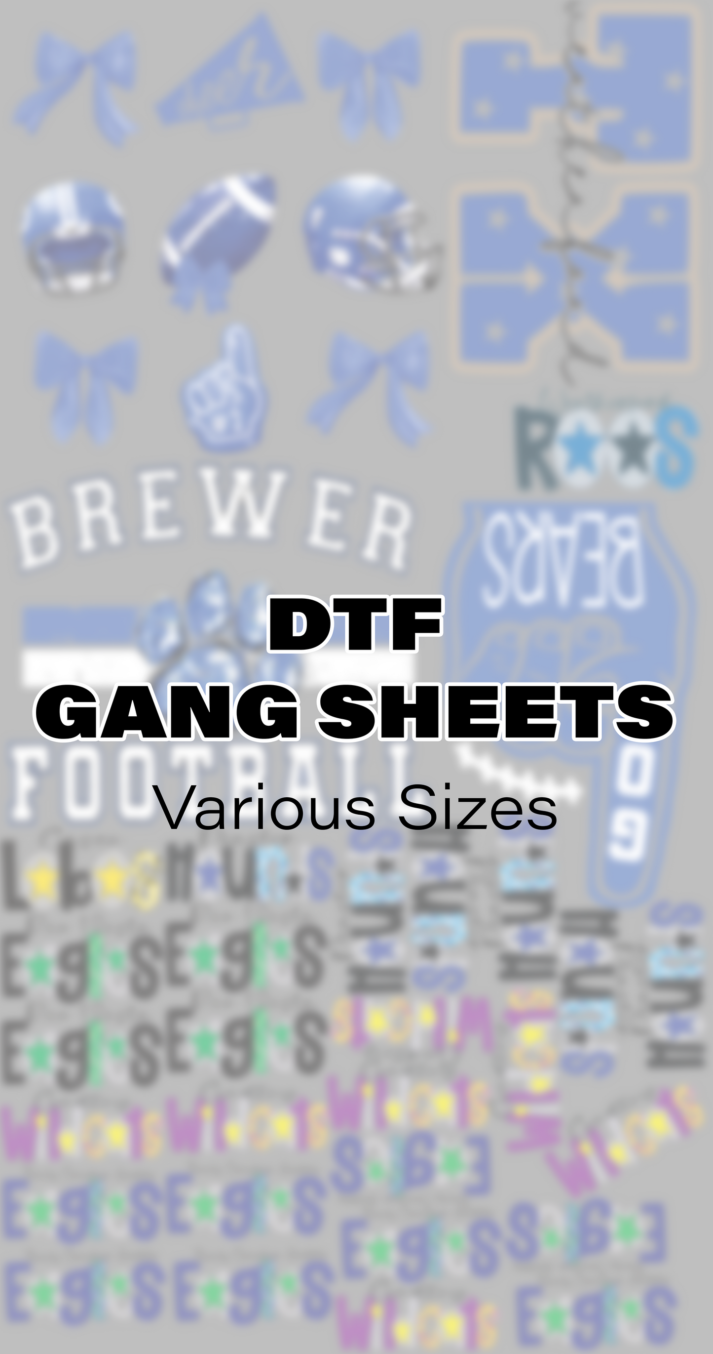 Custom DTF (Direct to Film) Gang Sheet